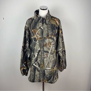 Winchester Brown Tree Camouflage Print Full Zip Jacket Men XL Hunting Outside